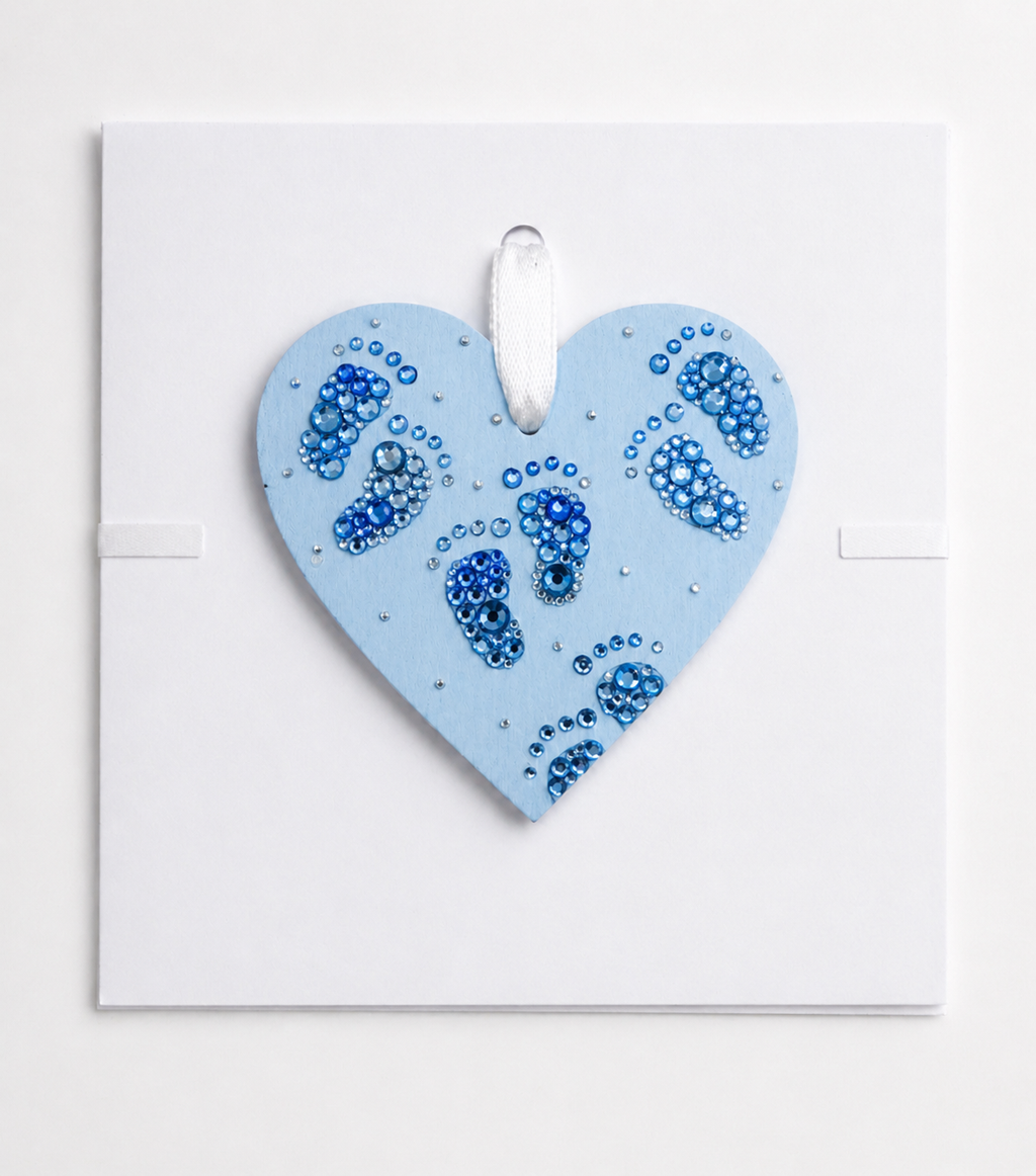 Heart-shaped blue 